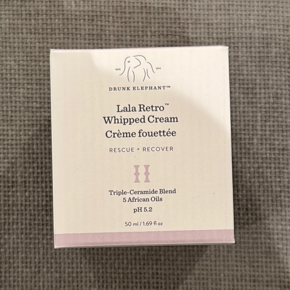 Drunk Elephant Lala Retro Whipped Cream triple ceramide blend 50ml skincare